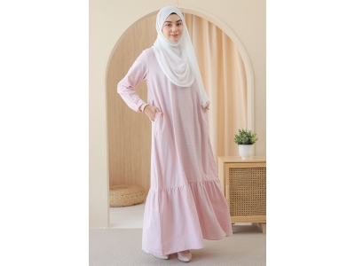 TARA Dress in Soft Pink