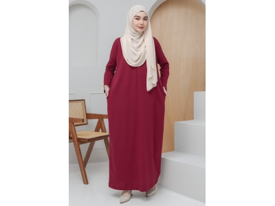 Calm Caftan in Maroon