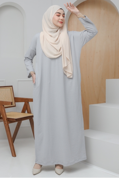 Calm Caftan in Light Grey