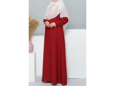 Dayana Dress in Dark Red